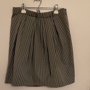 Striped Gray Brunello Cucinelli Women's Skirt